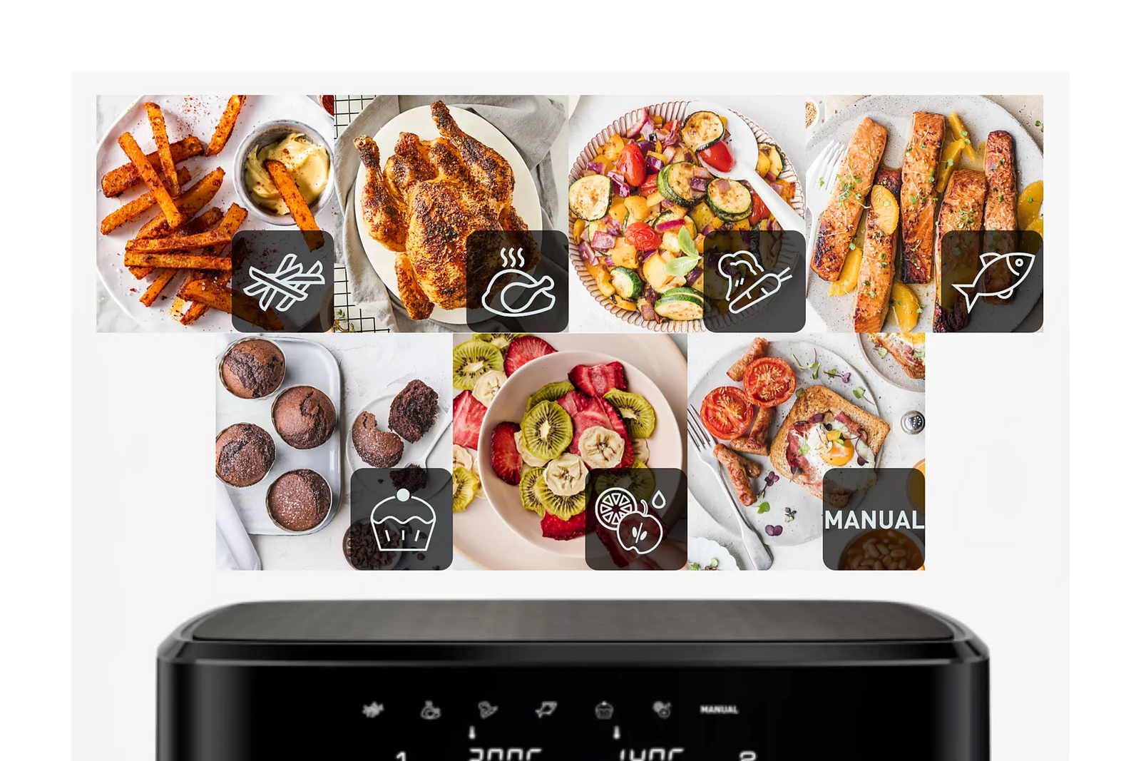AirFryer MOULINEX Dual Easy Fry & Grill, 8,3L